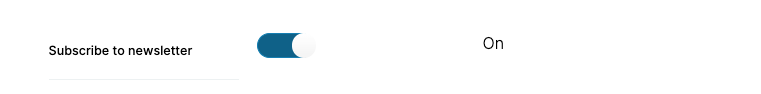 Toggle Widget for a boolean field